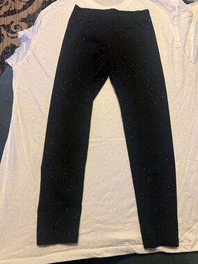 Sparkle Black Kids Jeggings — Slim Fit Stretch